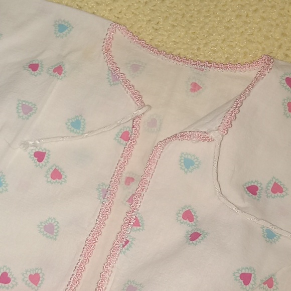 Vintage handmade cotton flannel sleep top - Picture 3 of 3